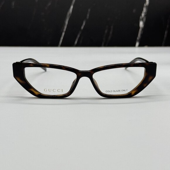 NEW GUCCI EYEGLASSES GG1683O 003 WOMEN HAVANA EYEWEAR GUCCI - Picture 3 of 10